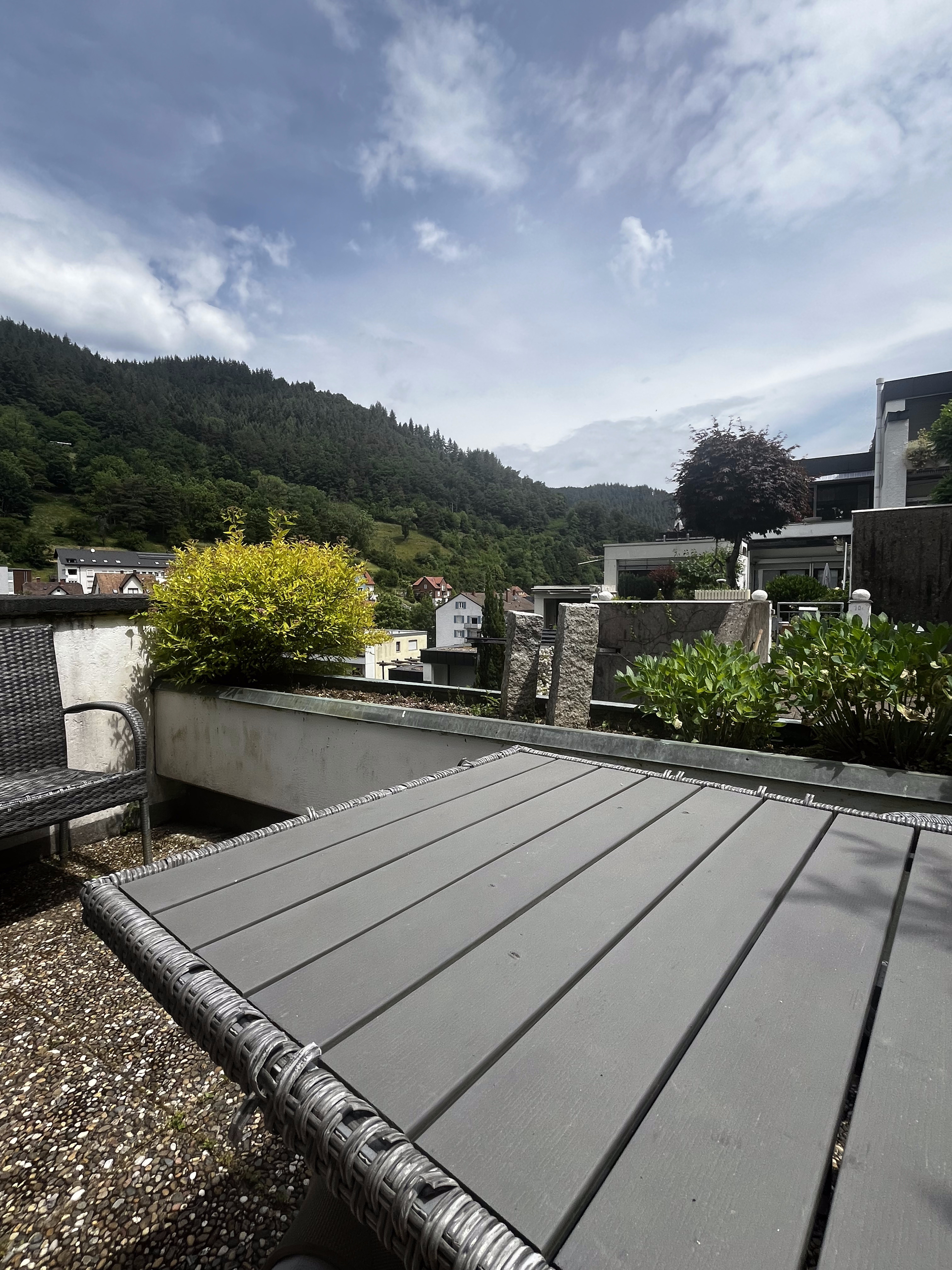 Obere Terrasse mit Schwarzwaldblick
